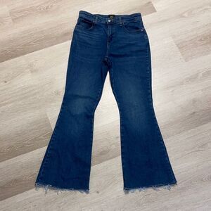 Lee Flared Raw Hem Short/Petite Denim Jeans